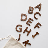 Wooden Uppercase Alphabet Set