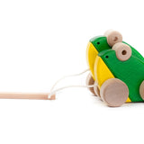 BAJO Double Frogs Pull Toy || Natural