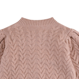 Zinne Girl's Cardigan || Cloudy Rose