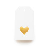 Gold Heart Gift Tags || Box of 10