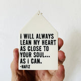 Porcelain Wall Tag || I Will Always