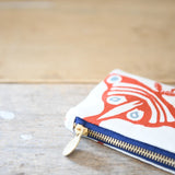Luna Pencil Bag || Kelly + Pea, Navy Zip