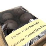 Dark Chocolate Truffles || Vanilla Bean & Vermont Maple