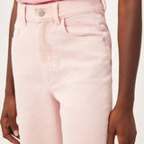 Hepburn Wide Leg High Rise Jean || Pink Peony