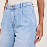 Isabel Wide Leg Mid-Rise Jeans || Beachfront
