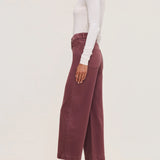 Hepburn Wide Leg High Rise Jean || Dried Rose
