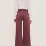Hepburn Wide Leg High Rise Jean || Dried Rose