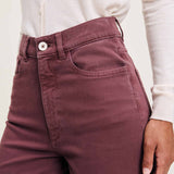 Hepburn Wide Leg High Rise Jean || Dried Rose