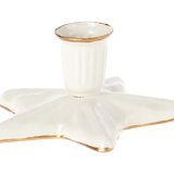 Star Candle Holder || Off-White