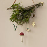 Metal Trumpet Ornament || Dark Green