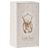 Metal Teddy Bear Ornament || Off White & Rose