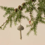 Mushroom Ornament || Winter Flower Green