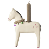 Wooden Horse Candle Holder || Large