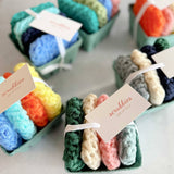 Dish Scrubbie Set in Berry Basket
