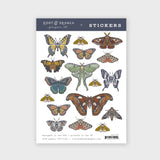 Eco Sticker Sheet || Butterflies + Moths