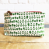Scandi Makeup Zipper Bag || Kelly Green