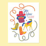 Birthday Greeting Card || Yeehaw