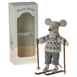 Winter Mouse with Ski Set || Dad