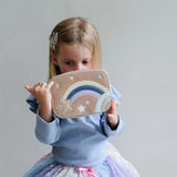 Celestial Star Velvet Bag || Pink Multi