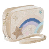 Celestial Star Velvet Bag || Pink Multi
