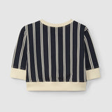 Striped Sweatshirt, Warm House || Navy Blue