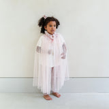 Shimmer Princess Tulle Cape || Pink