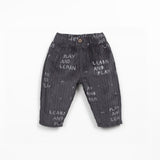 Printed Corduroy Trousers || Tones
