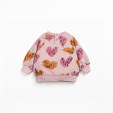 Heart Print Sweatshirt || Rose