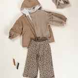 Girls Knit Jersey Trousers || Ancestral Animal Print