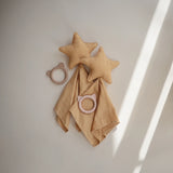 Organic Star Lovey Blanket || Fall Yellow
