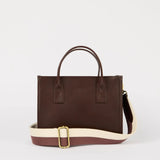 Jackie Midi Tote Bag || Chocolate Classic Leather