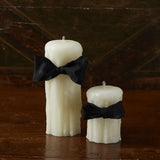 Drip Pillar Candle, Ivory Beeswax || 3.5" x 5"