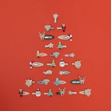 Santa & Rudolph Mini Clips