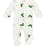 Organic 2-Way Zipper Footie || The Very Hungry Caterpillar