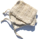 Exfoliating Soap Saving Cloth Pouch Set || Natural Agave