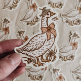 Vinyl Sticker || Vintage Goose