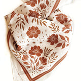 Silk Bandana Scarf || Desert Floral