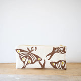 Luna Pencil Bag || Kelly + Pea, Navy Zip