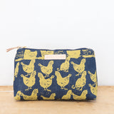 Hen House Laura Bag || Navy, Red Zip