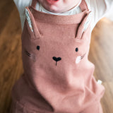 Bunny Baby Girl Tunic Dress Set || Apple Spice