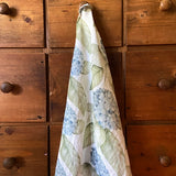 Organic Linen Tea Towel || Hydrangea