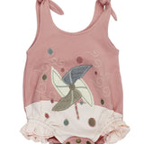 Organic Appliqué Bodysuit || Pinwheel