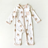 Elephant Pocket & Button Organic Baby Jumpsuit