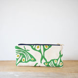 Luna Pencil Bag || Kelly + Pea, Navy Zip