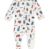 Organic 2-Way Zipper Footie || London Paddington