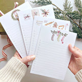 Christmas Checklist Notepad || Bell Wreath