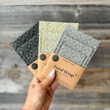 Organic Beeswax Food Wrap Set || Blue Flowers