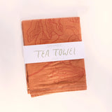 Linen Tea Towel || Mushrooms