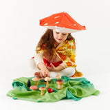 Handpainted Wooden Mushrooms Set