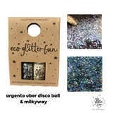 Eco Glitter Fun || Mini Box 7 Milky Way & Argento